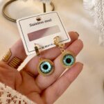 Evil eye earrings