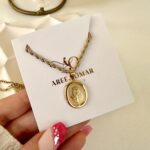 Golden sun flower necklace