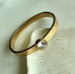 White zircon bangle