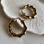 Bamboo Hoop Earrings