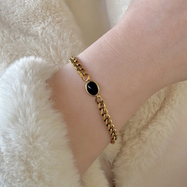 black zircon bracelet