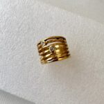 Crisscross Zircon Ring