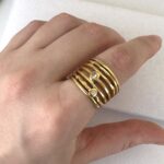 Crisscross Zircon Ring