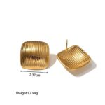 Chunky square earrings