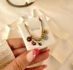 Flower ball necklace