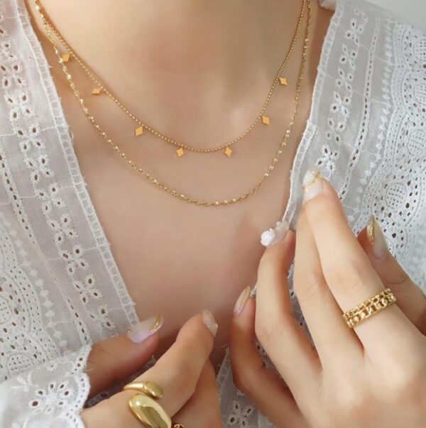 Double Golden necklace