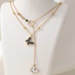 Double butterfly necklace