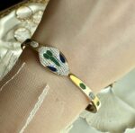 Snake zircon bangle