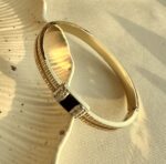 Golden & black bangle