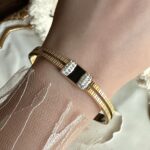Golden & black bangle