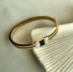 Golden & black bangle