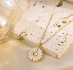 Sunflower necklace