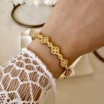 Leaf clover bracelet