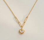Shell heart necklace