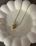 Golden heart necklace