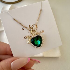Heart Emerald necklace