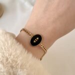 Black & golden bracelet