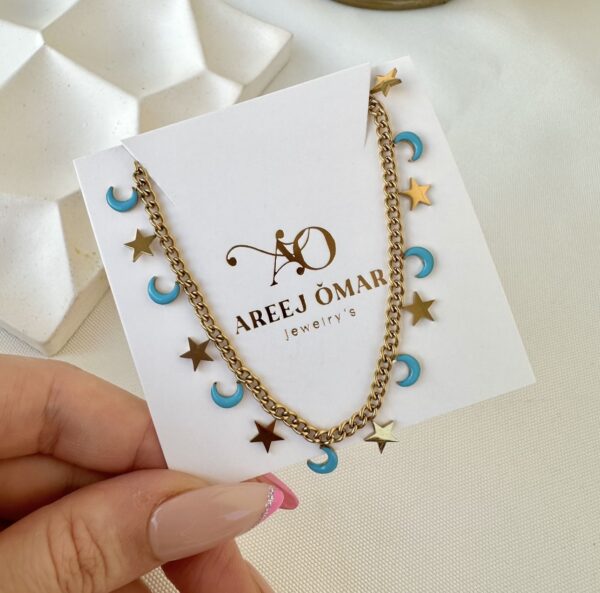 Star & moon necklace