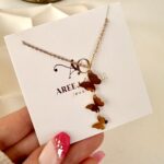 Tripel butterfly necklace