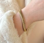 Wide snake bracelet