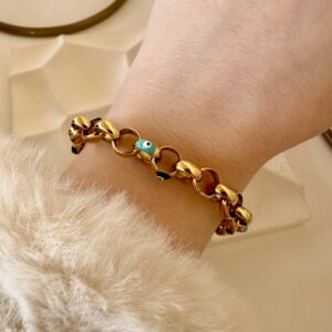 Gourmet evil eye bracelet