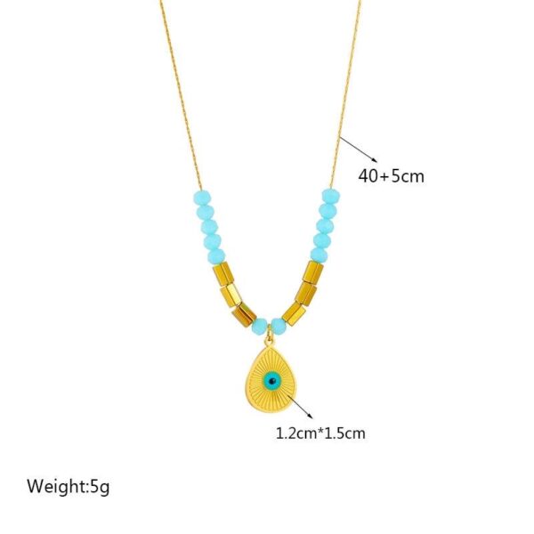 Waterdrop Eye pendant necklace