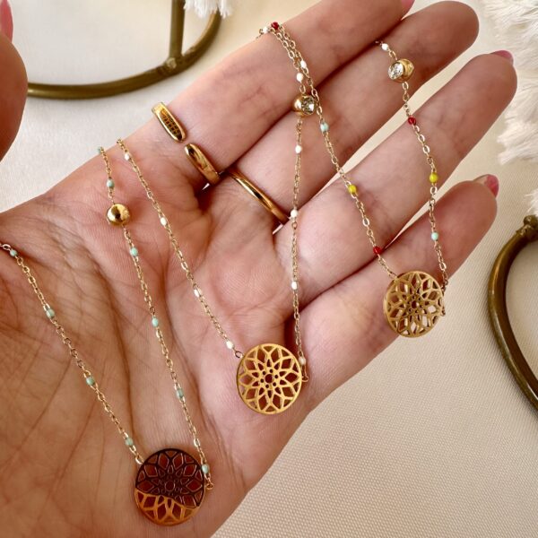 Circle chocker necklace