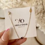 Evil eye checker necklace