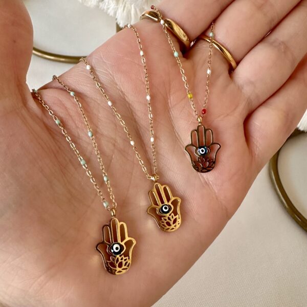 Hamsa necklace