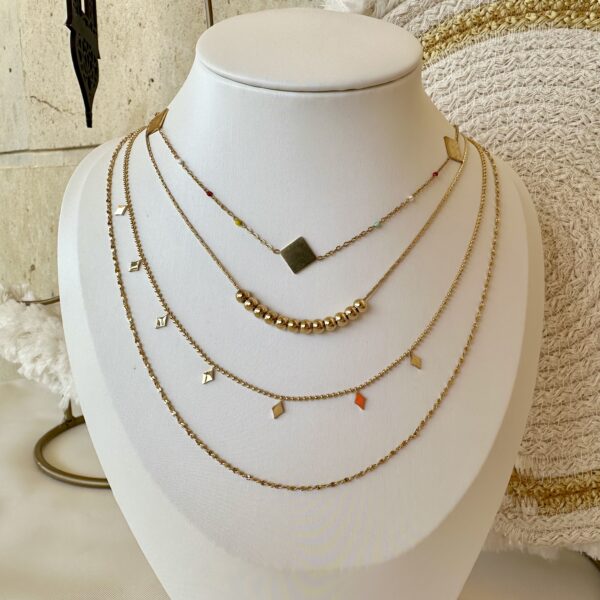 Golden set necklaces