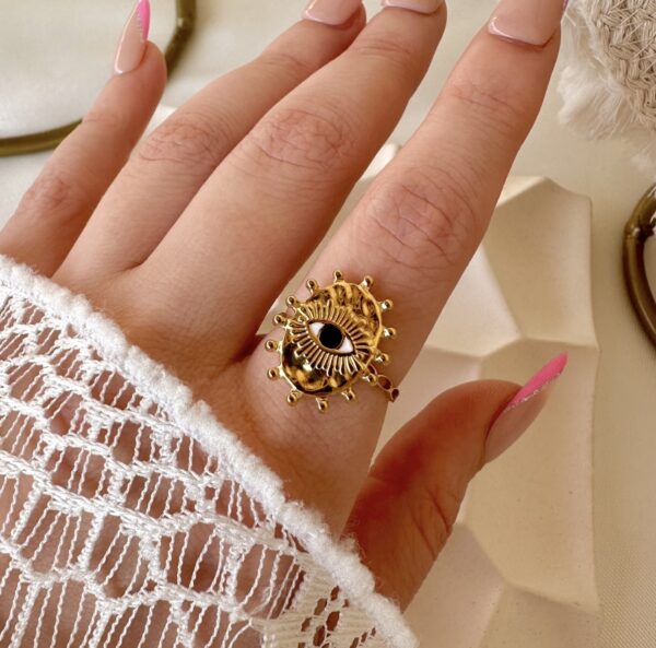 Evil eye ring