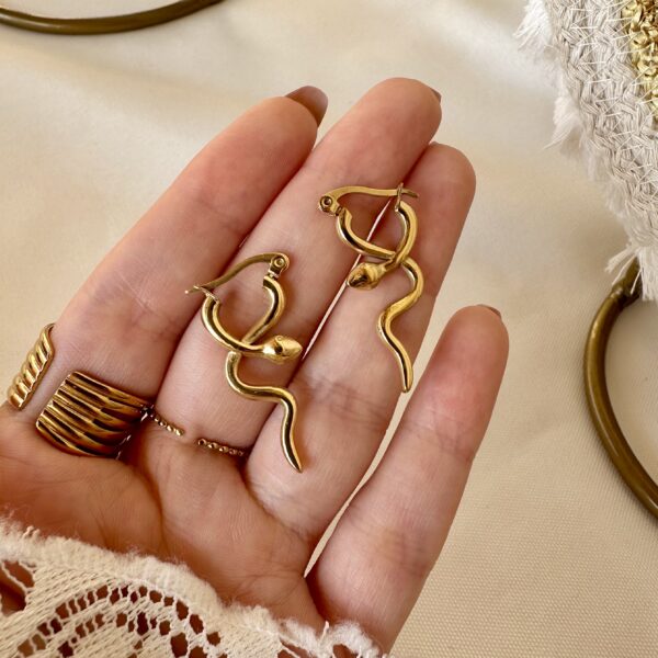 Snake earrings