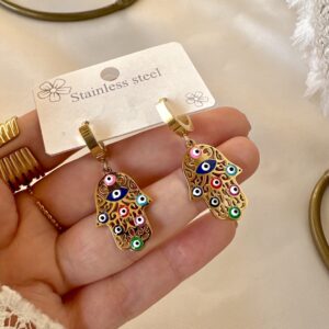 Hamsa earrings