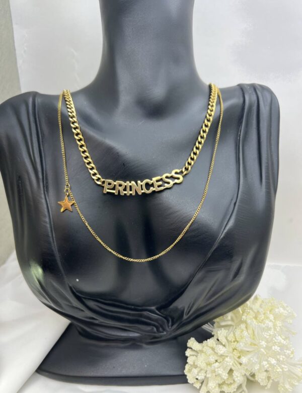 Princess golden necklace