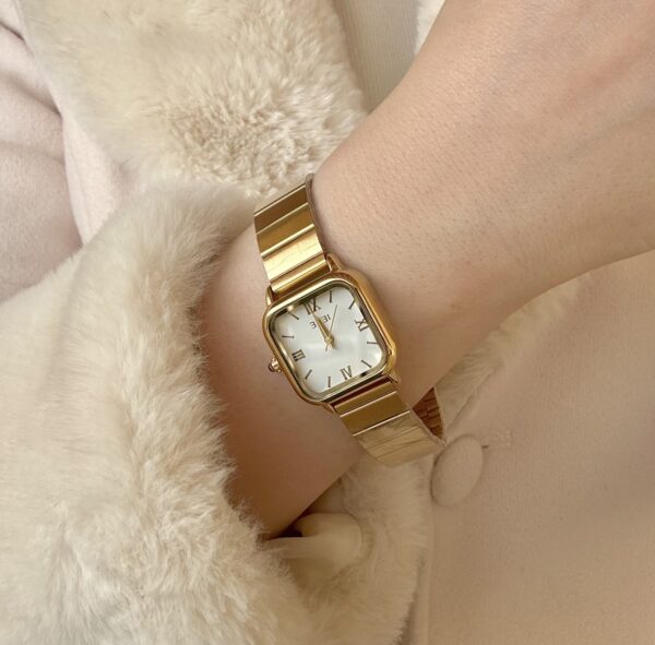 ieke white Square  watch