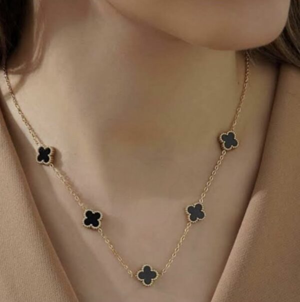 Van cleef black necklace