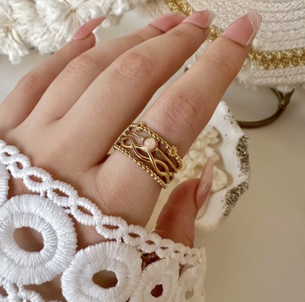 Light pink chunky Ring