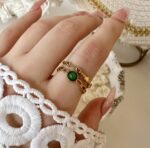 Green Stone Ring