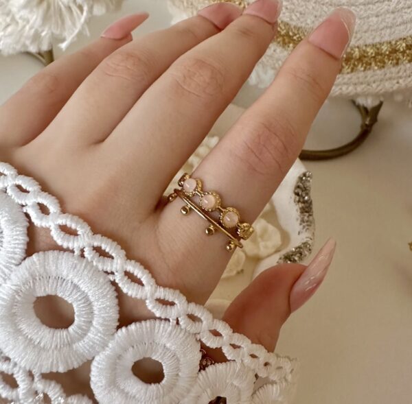 Light pink stone Ring