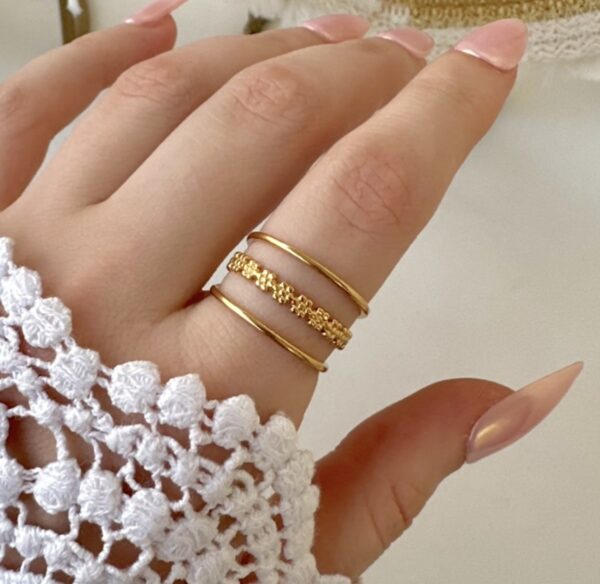Chunky Flower Ring