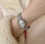 Silver crystal ibso watch