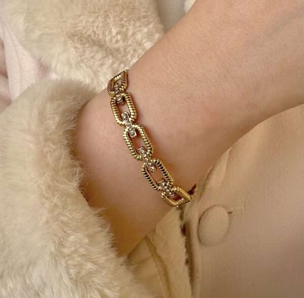 Chain zircon bangle