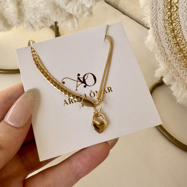 Heart anklet