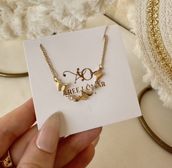 Butterfly zircon anklet