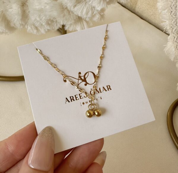 Golden ball anklet