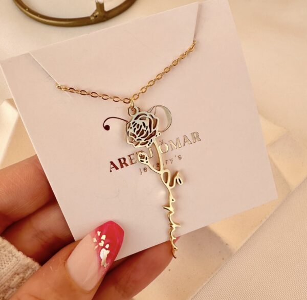 Tulipe flower necklace