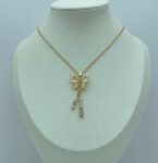 Butterfly zircon necklace