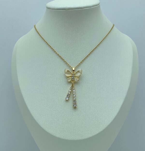 Butterfly zircon necklace