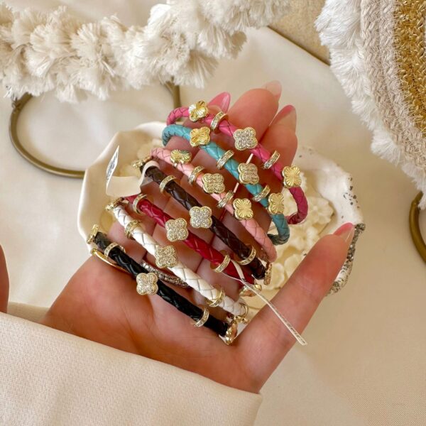 Van cleef leather bangles