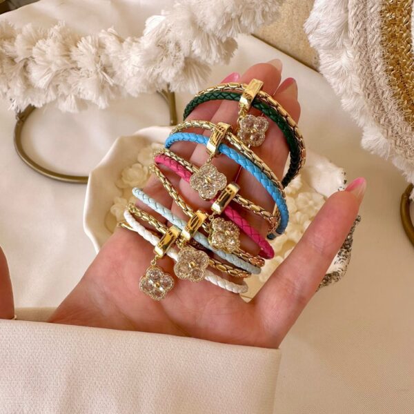 Van cleef leather bangles